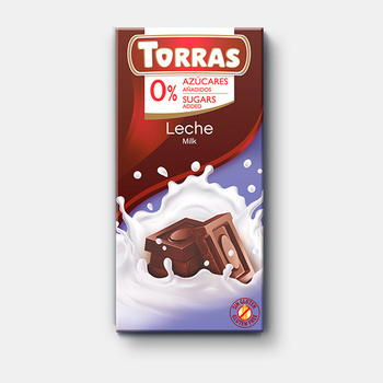 Шоколад молочний без цукру і глютену Torras 75 г