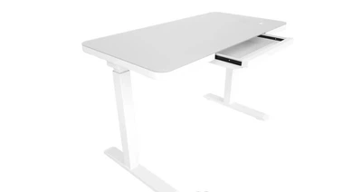 Стіл зі скляною стільницею Monotable Nice Desk White