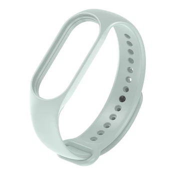 Ремінець силіконовий MRK для фітнес браслета Xiaomi Mi Band 7 блакитна пудра (40) (mrk2141)
