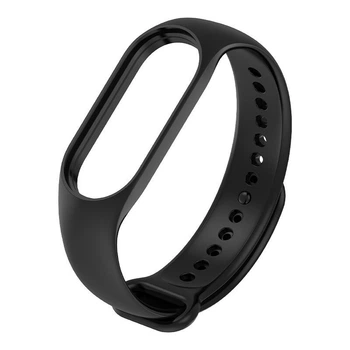 Ремінець силіконовий MRK для фітнес браслета Xiaomi Mi Band 7 чорний (23) (mrk2150)