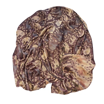 Шарф из вискозы фиолетовый (баклажановый) Silk Route a-1447 200х70 см