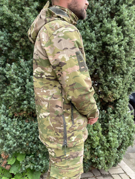 Мужской армейский костюм тактическая форма на флисе Мультикам ВСУ (ЗСУ) L 8656 хаки