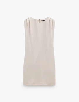 Сукня Zara Ж1088246 (7973/302/733) колір бежевий M – Брендовая