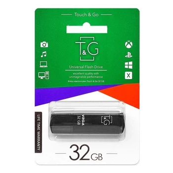 Флеш-накопичувач USB 32GB T&G Vega серiя 121 Black