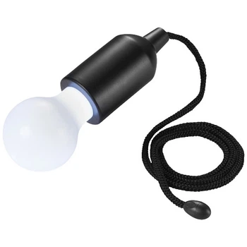 Декоративный светильник светодиодная лампочка на шнурке от батареек UKC Led lamp 15418 черный