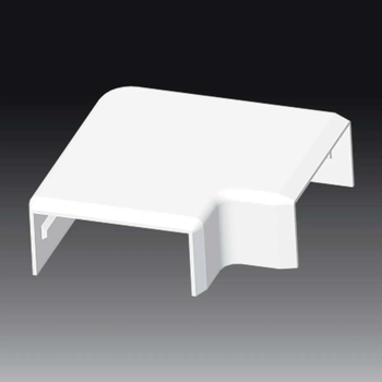 Кут прямий до пластикового короба LHD 60*40 KOPOS білого кольору ПВХ 8653_HB