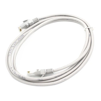 Патч-корд JXD RJ-45 Ethernet 100 Mbit, 1.5 метров, сетевой компьютерный кабель Белый (t5366)