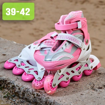 Детские ролики раздвижные ROLLER SPORT 2562 Розовые 36-40 (1661232484)
