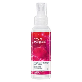 Освіжаючий лосьйон-спрей для тіла Avon«Малинове задоволення», 100 мл