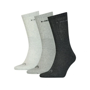 Носки Head CREW 3P UNISEX Серый; Черный; Белый 35-38 (701213456-001)