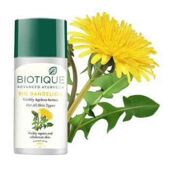 Омолоджуюча натуральна сироватка Biotique з Кульбаб