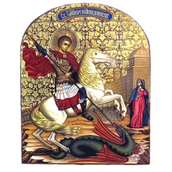 Икона Святой Георгий Победоносец арка 160х120