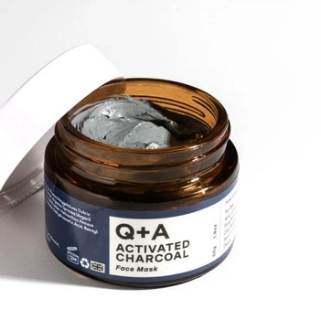 Маска для лица Детокс Q+A Activated Charcoal Face Mask 50ml