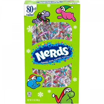 Леденцы-трости Nerds Mini Holiday Candy Canes 340 г