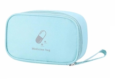 Аптечка сумка органайзер для медикаментов для путешествий для дома 17х11х6 см (473263-Prob) Голубая