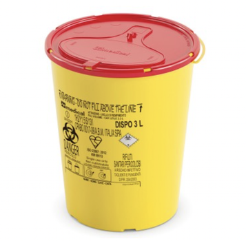 Контейнер для сбора игл и мед. отходов AP Medical DISPO емкость 3 л. с PP, круглый (00283)