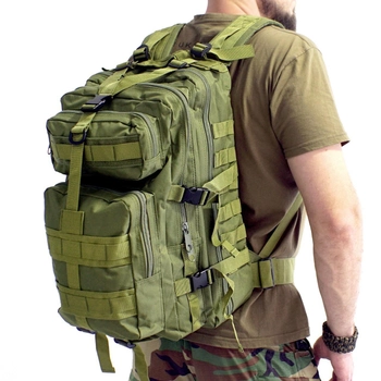 Тактичний військовий рюкзак MALATEC 30 літрів оливковий