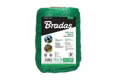 Сітка від птахів 4х100м 19х19мм Bradas зелена - 48634