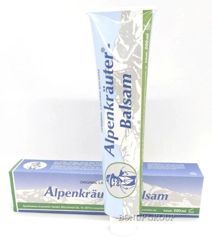 Охолоджуючий бальзам для тіла і суглобів Альпійські трави Apothekers-Cosmetic GmbH Original Alpenkrauter-Balsam 200 мл.