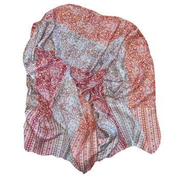 Шарф из вискозы алый Silk Route a-1488 200х70 см