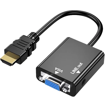 Адаптер переходник Addap HDMI2VGA-01 HDMI на VGA 1080P (0107)