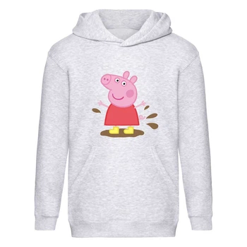 Худи детская Свинка Пеппа 002 серая (SVP gry 002) 164 см