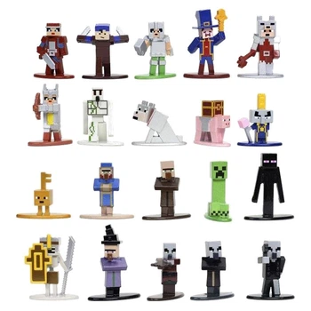 Коллекционные металлические фигурки Minecraft 4 JADA OL86810