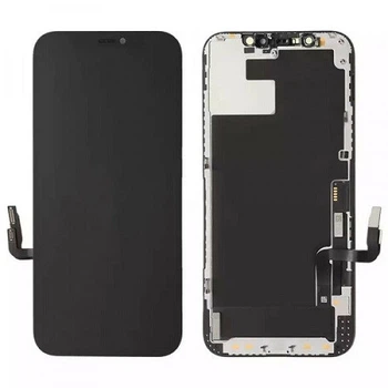 Дисплей для Apple iPhone 12, 12 Pro с сенсором и рамкой Черный OLED