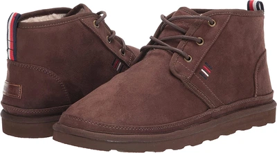 Мужские теплые ботинки Tommy Hilfiger на шнурках 1159765530 (Коричневый, 45,5)