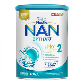 Суха молочна суміш NAN 2 OptiPro з 6 міс. 400 г /7493
