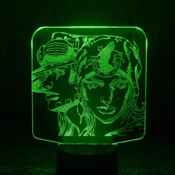 Акриловий світильник-нічник ДжоДжо зелений tty-n001536