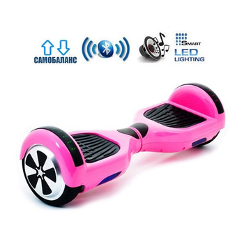 Гіроборд OIO Classic PINK Smart Balance Гіроскутер 6.5" Led, Самобаланс (400W, 4400Ah, 15км/год, до 20км)