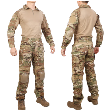 Форма военная с защитой Emerson рубашка + брюки XL (50-52) Мультикам
