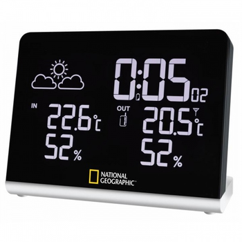 Метеостанция National Geographic Multi Colour Wireless Black (9070500) NtnlGgrphc(S)927573