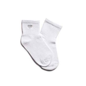 Носки белые с принтом сердце. Бесшовные ORGANIC cotton JILL ANTONY 35-37 арт. 31008