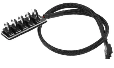 Перехідник 1 кулер на 5 розгалужувач живлення 4 pin hub case fan 37см 533758436-1