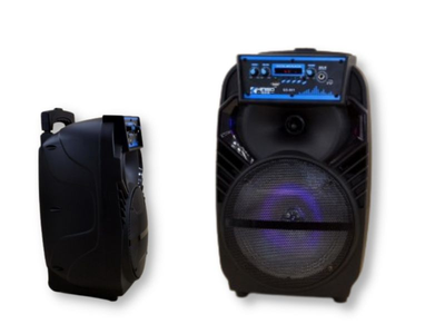 Автономна акустична система XPRO QS-801 валіза 30Вт, USB, SD, FM радіо, Bluetooth, 1 мікрофон, ДК чорна (QS-801 )