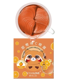Патчи для глаз с экстрактом апельсина - Sersanlove Vitamin C Blood Orange Eye Mask 60шт (951217-7624)