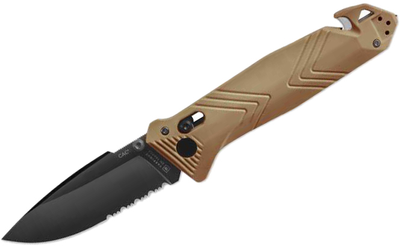 Нож Tb Outdoor CAC Nitrox PA6 стропорез штопор стеклобой Песочно-серый (11060102)