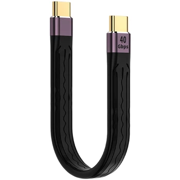 Кабель Type-C на Type-C для быстрой зарядки и синхронизации OEM UC2UC01, 40 Gbps, 100W, USB 4.0, Thunderbolt 3