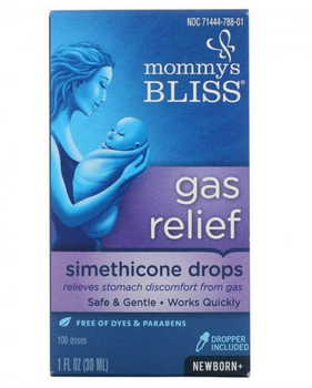 Cредство от дискомфорта при газообразовании симетиконовые капли Mommy's Bliss от рождения 30 мл