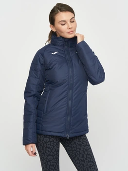 Куртка демісезонна коротка з капюшоном жіноча Joma Tennis Italy FIT900922331 M Темно-синя (8424309443207)