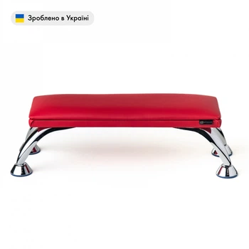 Подставка для рук маникюрная (Подлокотник) ECO STAND MAXI на металлических ножках, красный