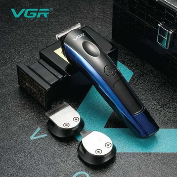 Професійний триммер стайлер для стрижки волосся та бороди VGR V-259 акумуляторний бездротовий 2в1 5W (V-259)