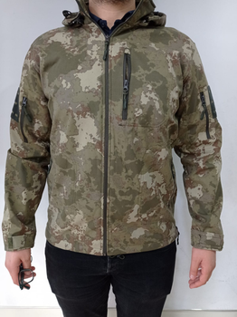 Куртка мужская тактическая Мультикам Accord Турция Софтшел Soft-Shell ВСУ (ЗСУ) XL 8717 хаки