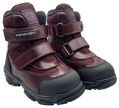 Зимние ортопедические ботинки Minimen 15bordo22 р. 21 13,5 см. бордовый