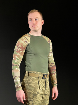 Рашгард тактичний UFB Clothing олива / мультикам NATO M (48-50 розмір)