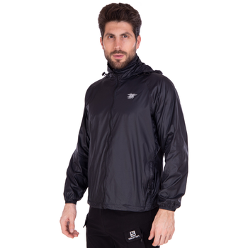 Легкая мужская ветровка куртка непромокаемая весенняя осенняя спортивная тактическая Pro Tactical Черная (3448) M
