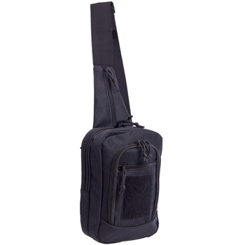 Тактический рюкзак с одной лямкой SILVER KNIGHT Сумка слинг Полиэстер (YQS-224) Черный