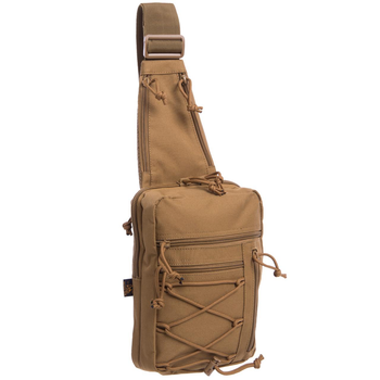 Тактичний рюкзак з однією лямкою SILVER KNIGHT Сумка слінг Поліестер Хакі (YQS-13)